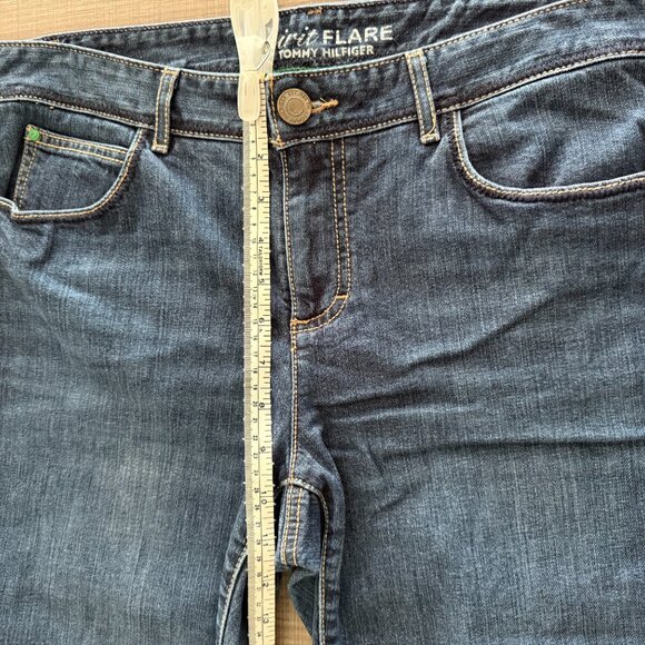 Tommy Hilfiger - Spirit Flare Dark Wash Jeans -Size 14R - Picture 9 of 14
